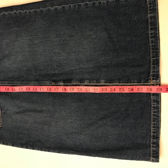 MASSIMO DUTTI MEDIUM WASH MIDLENGTH PENCIL JEAN SKIRT SIZE 6 - Picture 8 of 9